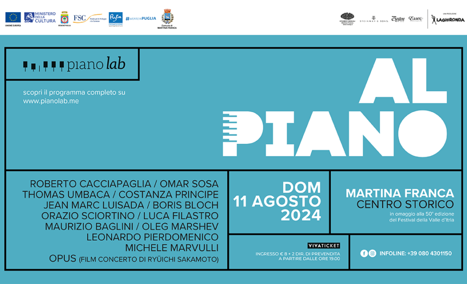 locandina Al Piano - Piano Lab 2024